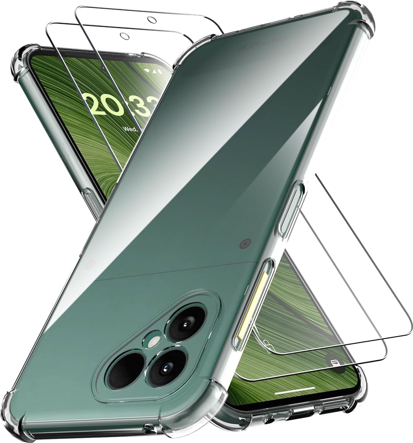 Zandarix Hoesje Geschikt voor Fairphone Gen 6 / Gen 6+ - Militaire Kwaliteit - 2 Screenprotector - Schokbestendig - Back Cover Hoesje - Transparant
