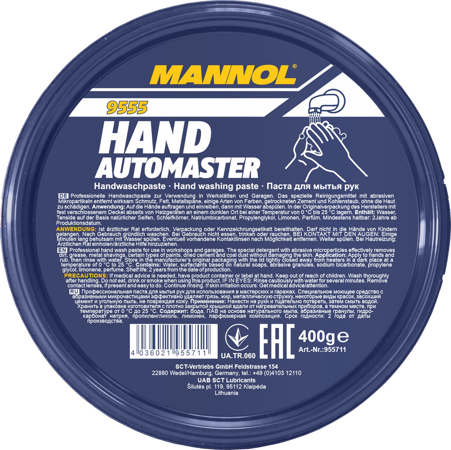 Handreiniger 400 Gram Mannol 9555 - BPC Autoparts