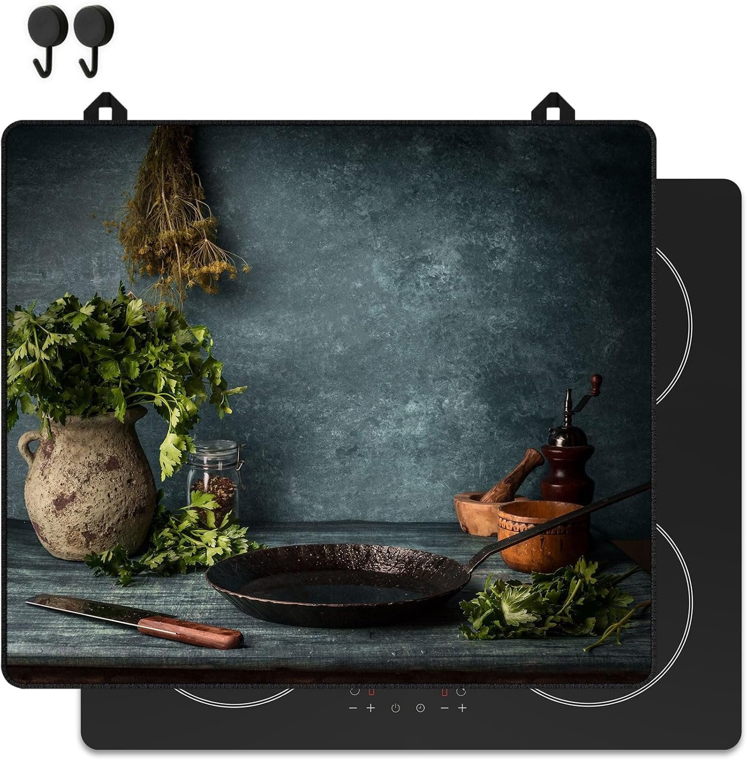 Inductiebeschermer 60x52cm - Glazen Dekplaat - Antislip - Beschermt kookplaat tegen krassen - Luxento