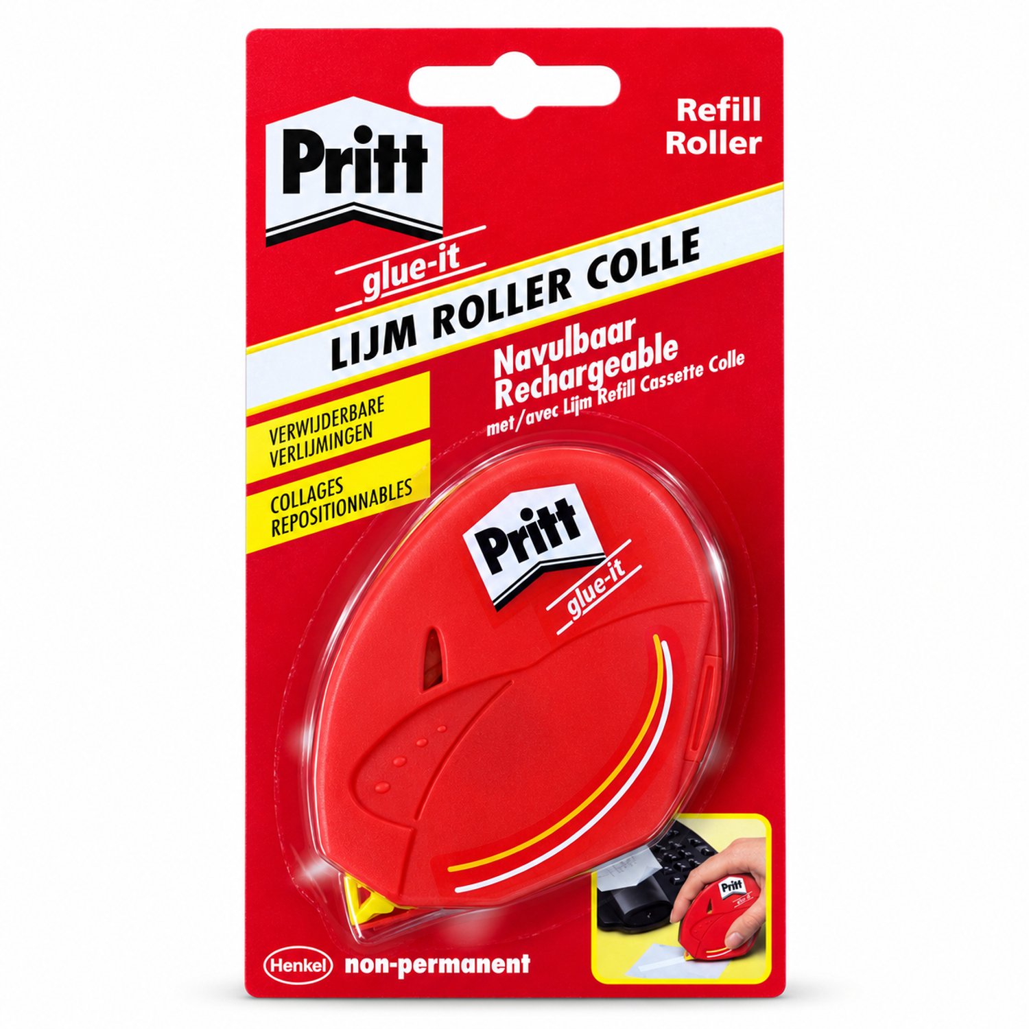 Pritt Lijmroller – Navulbaar – Niet-permanent – Herpositioneerbaar