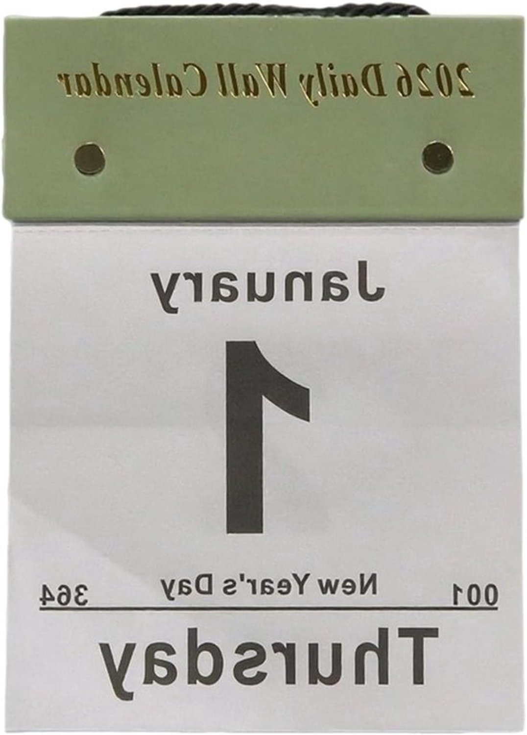 Wandkalender 365 dagen - Dagelijkse planningskalender - Tijd indelen - Goed leesbaar - 20 x 15 x 10 cm