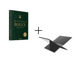 Rolex teNeues - The Watch Book - Updated & Extended Edition + Boekenstandaard Mat Zwart - Tafelboek