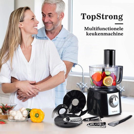 Multifunctionele robot, 6-in-1 keukenmachine, 2 l, multifunctioneel, voedselverwerker, 800 W, keukenmachine, multifunctioneel, hakmolen, mixer — afbeelding 5