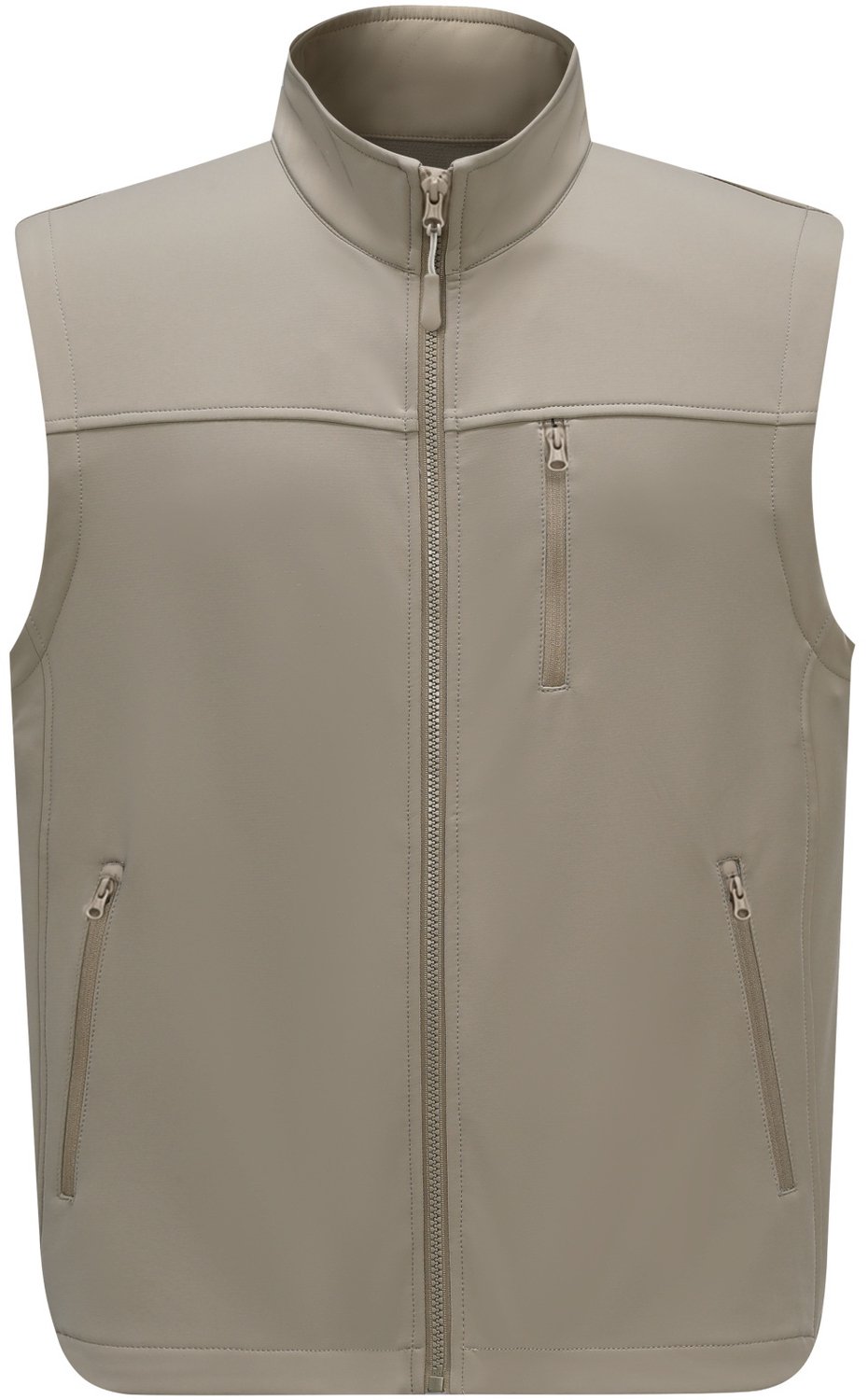 YOUTHUP Heren Outdoor Bodywarmer met Staande Kraag Warm Fleece Creme