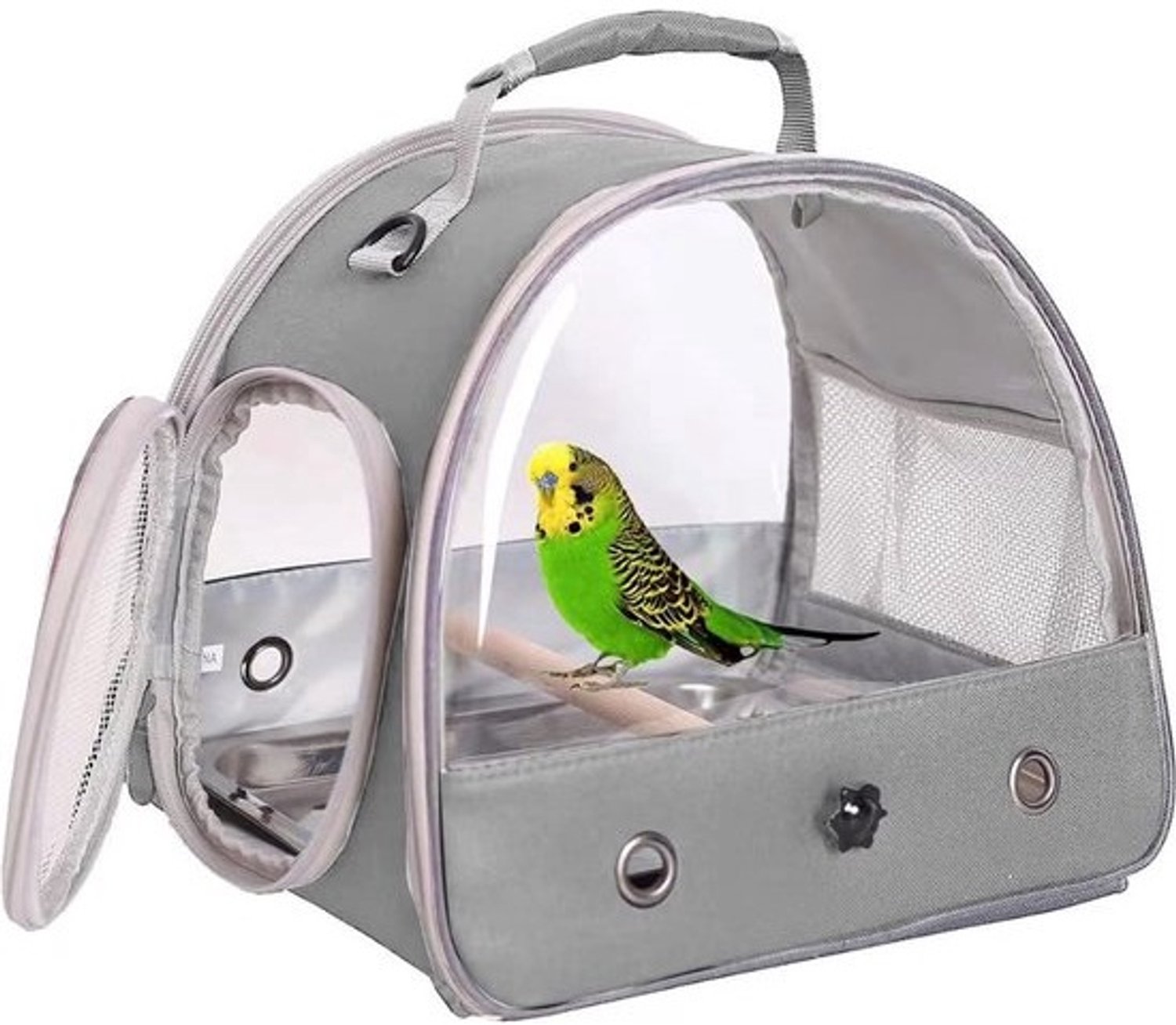 Vogelkooi voor vervoer - Kooi voor vogels op reis - Draagtas voor vogels - Reiskooi voor papegaaien - Vervoersbox voor vogels - Reismand voor vogels - Box voor vogeltransport