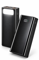 Powerbank 30.000 mAh - Snellader 22.5W – Extra USB-C Naar USB-C Kabel – Supersnel Opladen – Compact & Krachtig - Noodpakket