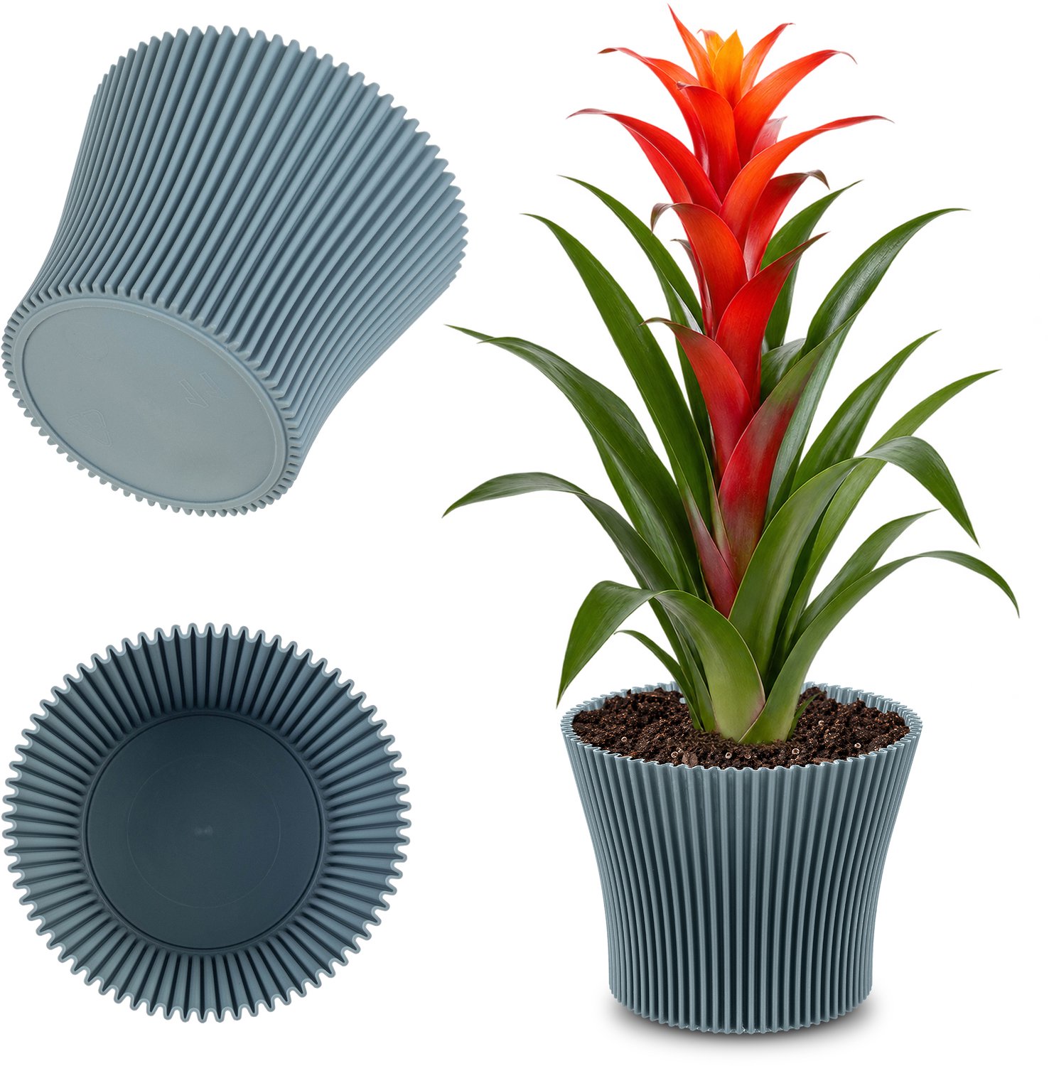 Estrela bloempot 19cm blauw