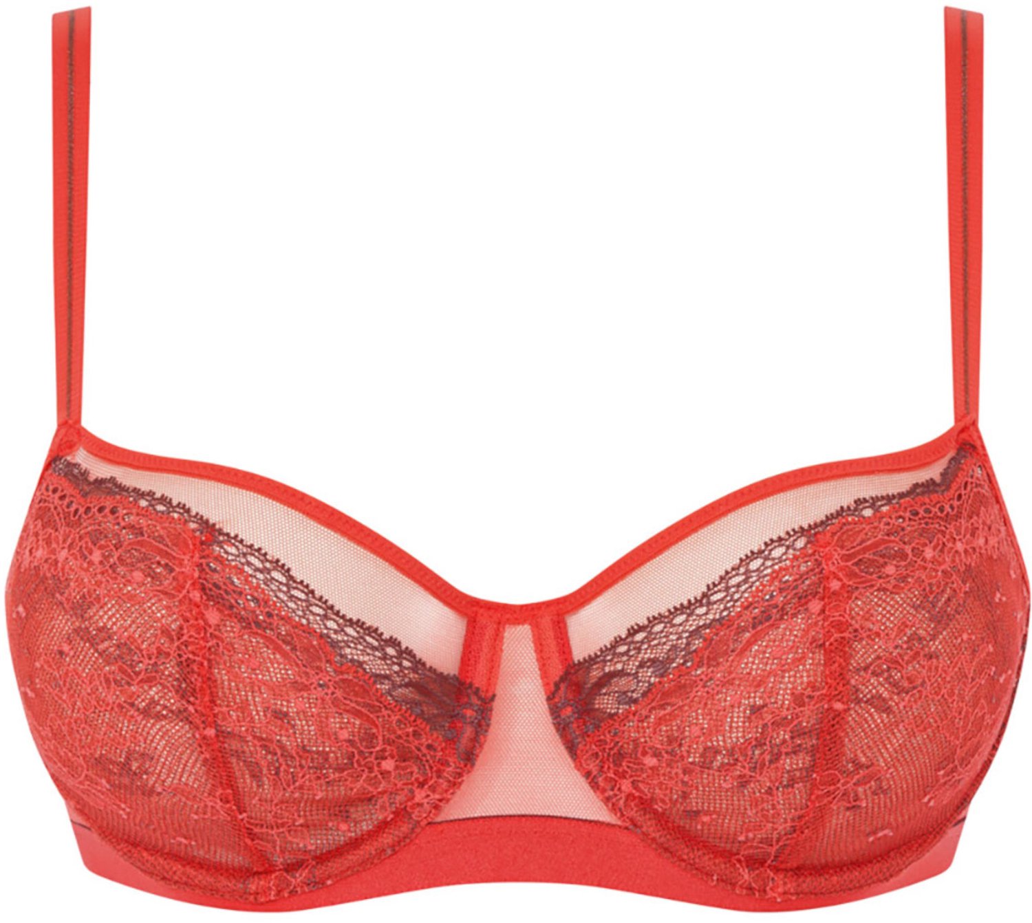 ESOTIQ Neela Passionata - Zachte beha - Rood - 75D - Kant