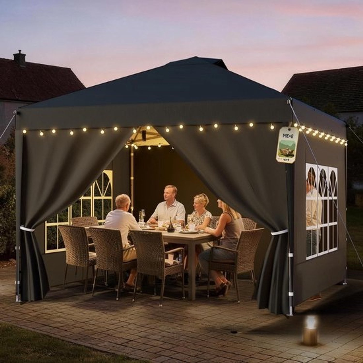 Evenementenafdak - Feesttent en prieel - Buitenfeesten organiseren - Waterafstotend materiaal - 3x6 meter - Wit