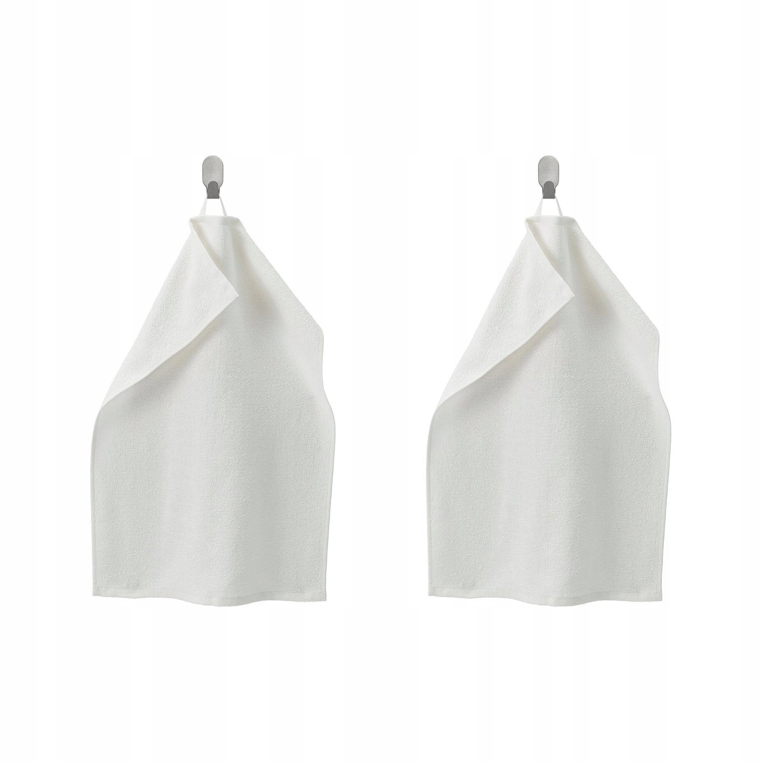 2x Witte Handdoeken 40x60 cm - 100% Katoen