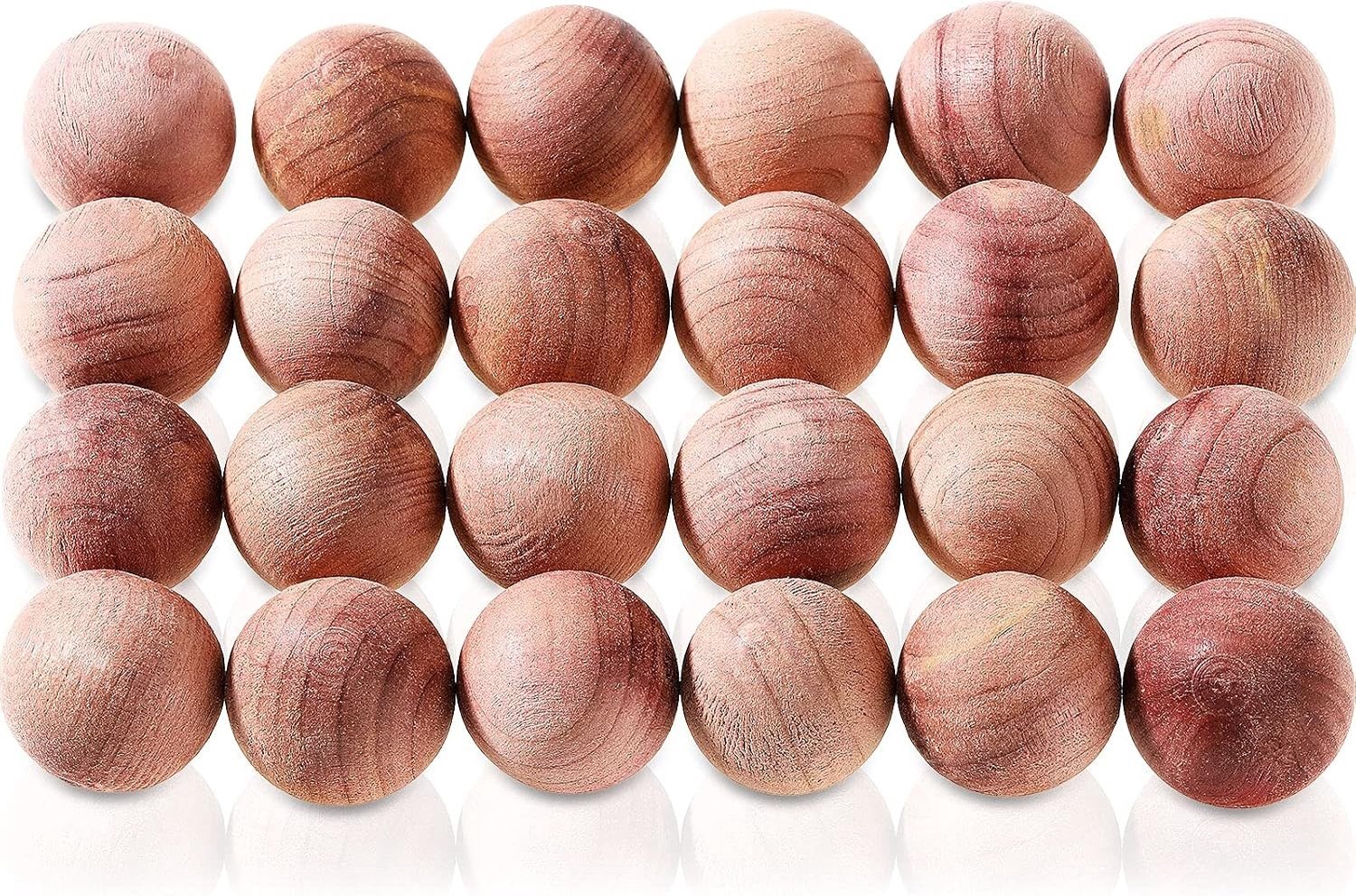 24 Stuks Natuurlijke Cederballen - Aromatische Ceder voor Geur en Insectenbestrijding, Duurzaam en Milieuvriendelijk