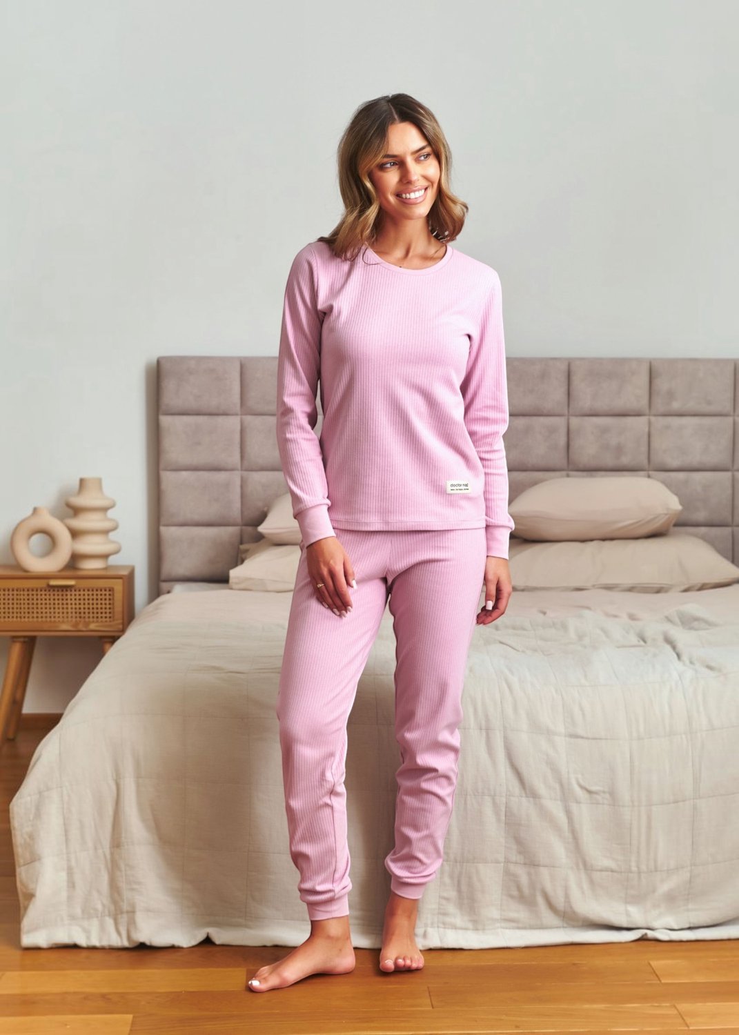 Doctor Nap Katoenen Pyjama Dames Papaya PM.7349 44 / Roze