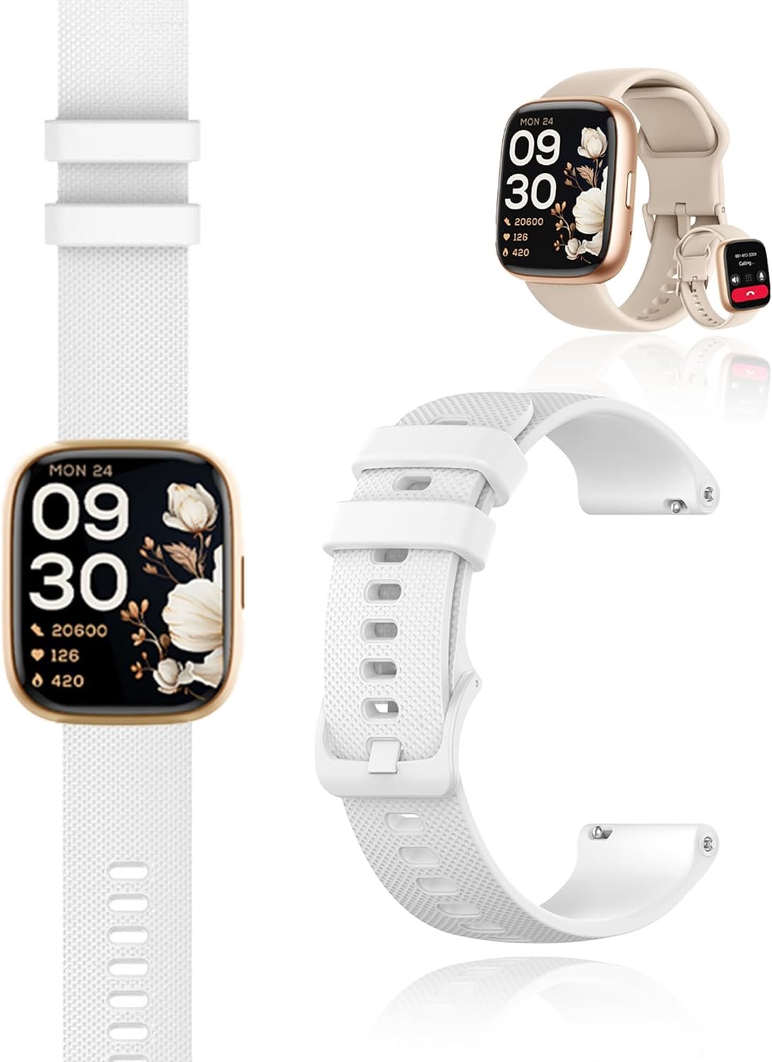 Watch Strap for Lodimeke IDW26 Silicone Compatible with Lodimeke IDW26, Skin-Friendly Smartwatch Replacement Strap, 22 - ShopVlot