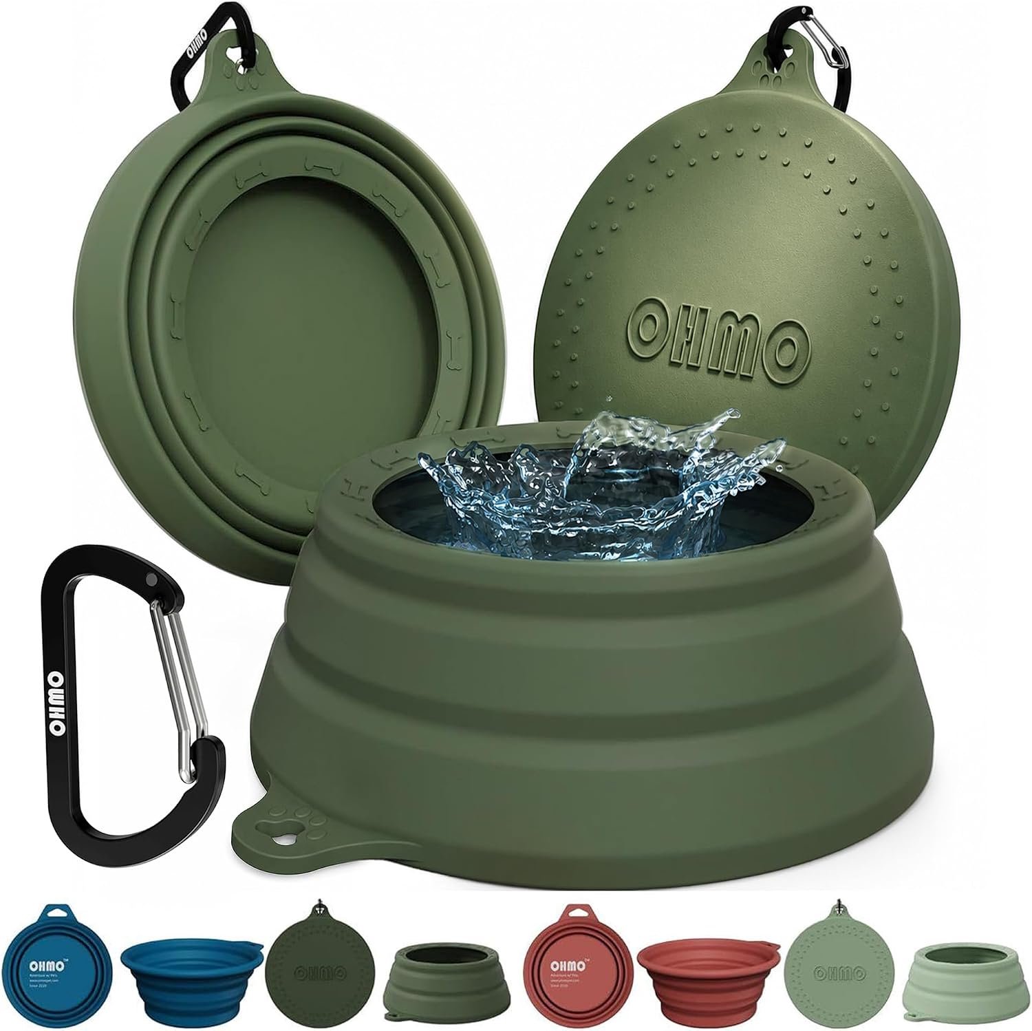SnelShoppen - Vouwbare Hond Waterbak 700ml - Spill Proof Reismok voor Honden en Katten - Ideaal voor Auto, Camping, Road Trips, Dierenbenodigdheden -