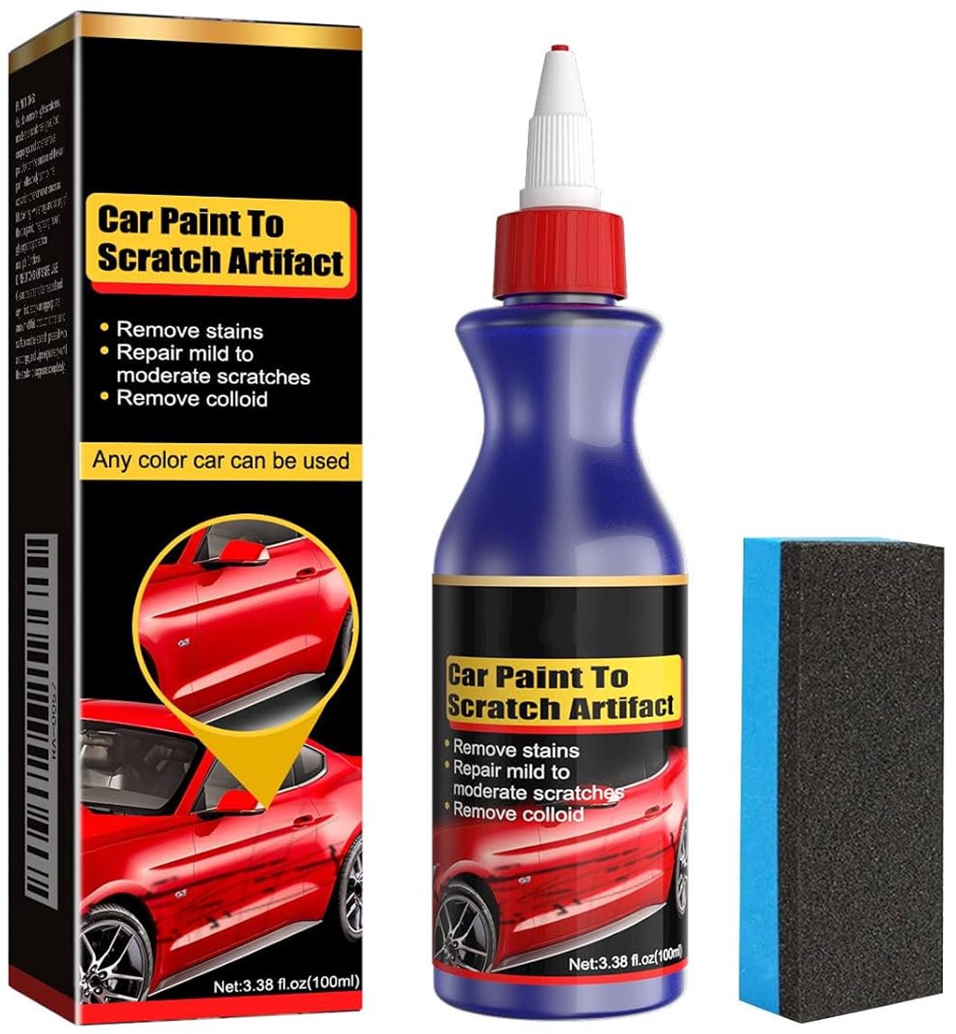 Auto krasverwijderaar 100 ml - Krasherstelpasta - Milde formule - Verzorgt de autolak - ShopVlot