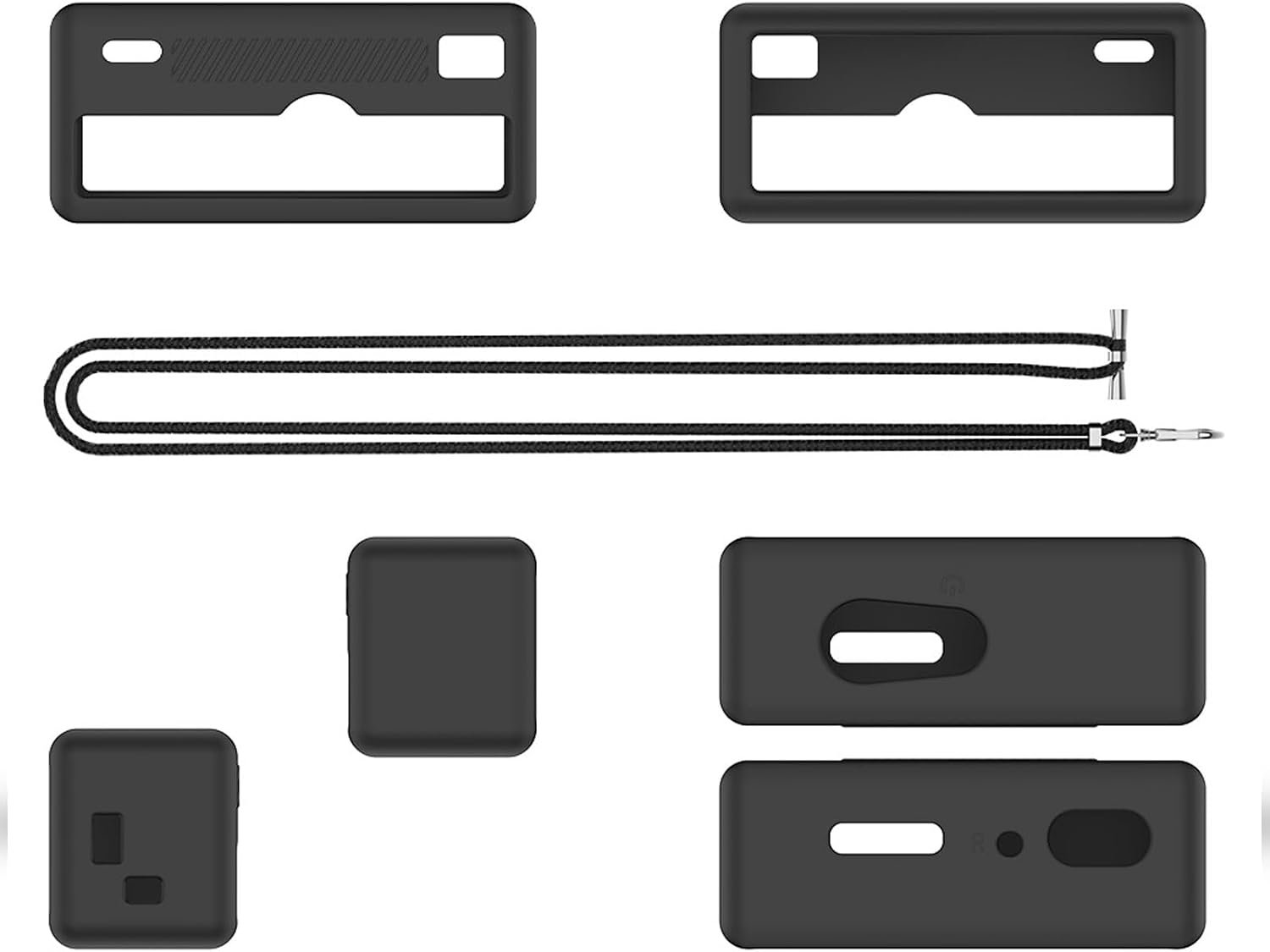 Siliconen beschermhoes voor Kodak Charmera sleutelhanger camera, zacht, krasbestendig, schokbestendig, zwart - ShopVlot