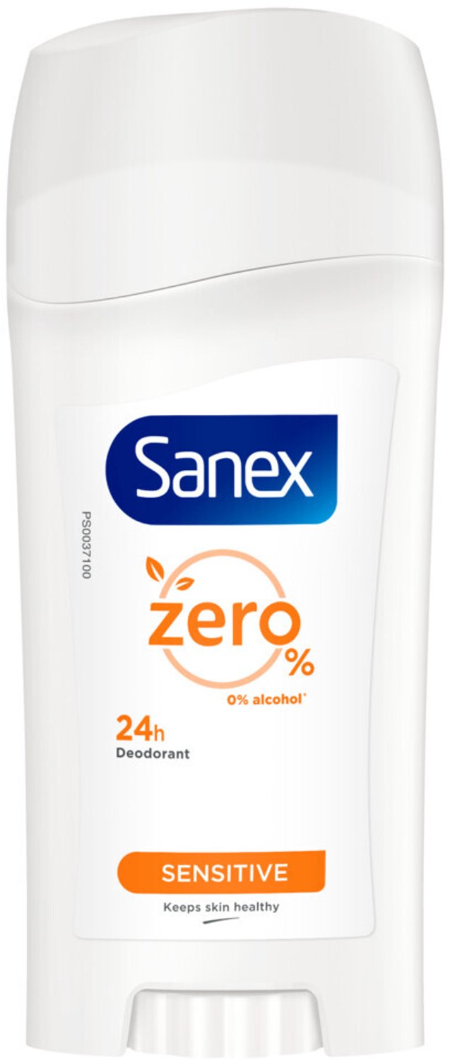 Sanex - Deodorant Stick Zero% Sensitive - 6 x 65 ml - Voordeelverpakking