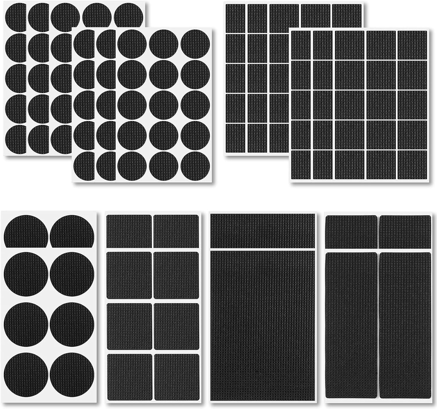 210 stuks antislipkussens, zwarte antislip meubelkussens, zelfklevende meubelkussens EVA meubelglijders voor tafels - Luxento