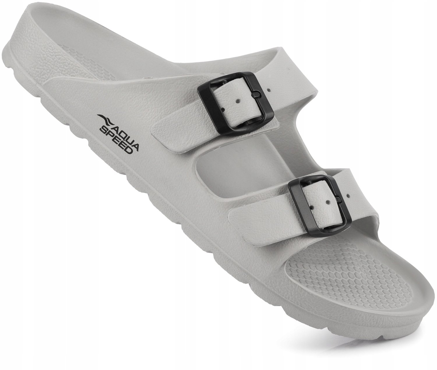 AQUA SPEED Heren Slippers Grijs Maat 42 - Zwembad & Strand