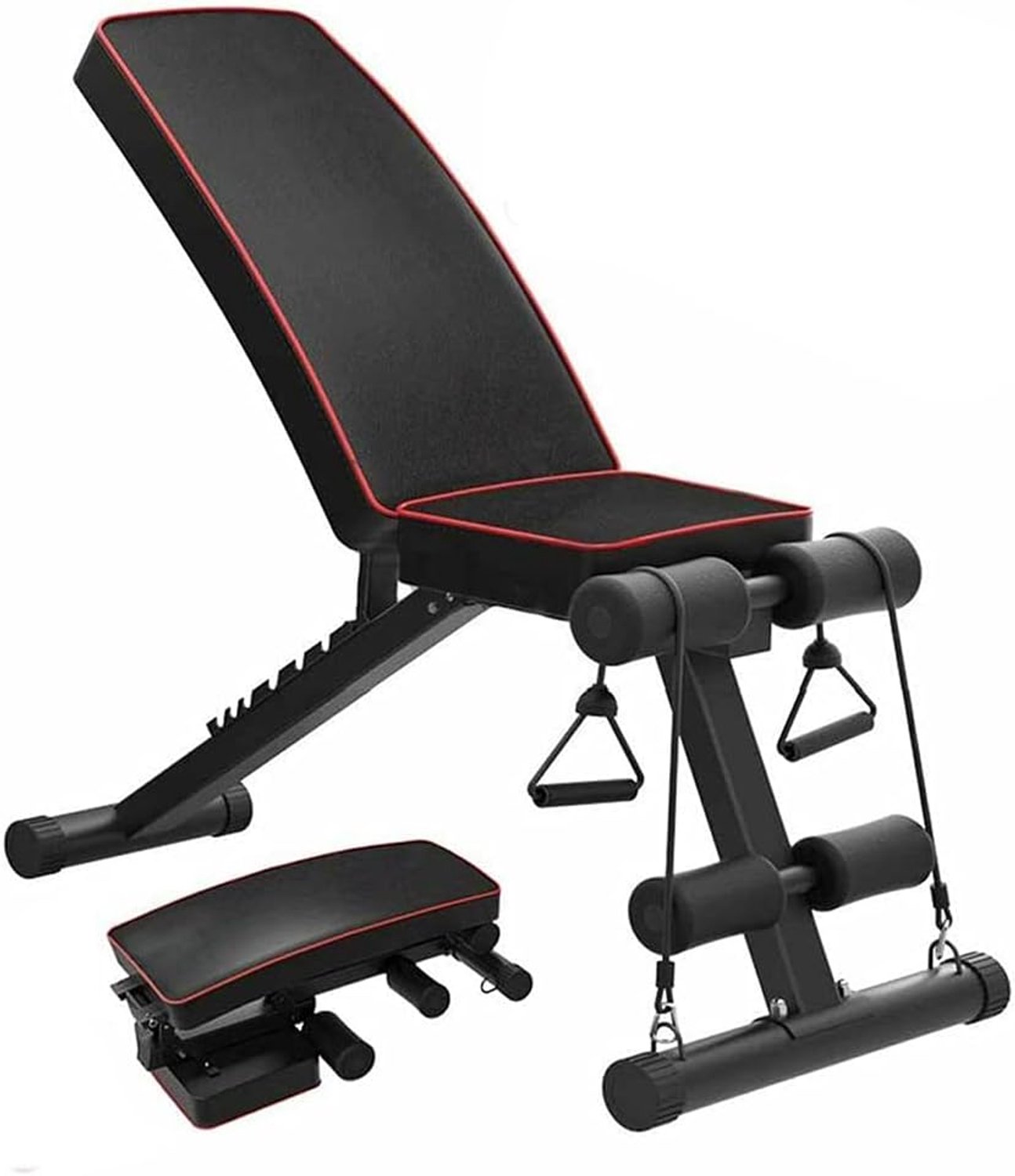 AWANG Foldable Strength Training Bench Lifting Sit Up Ab Bench, Adjustable Weight Bench Utility Weight Banks, Home Gym - ShopVlot