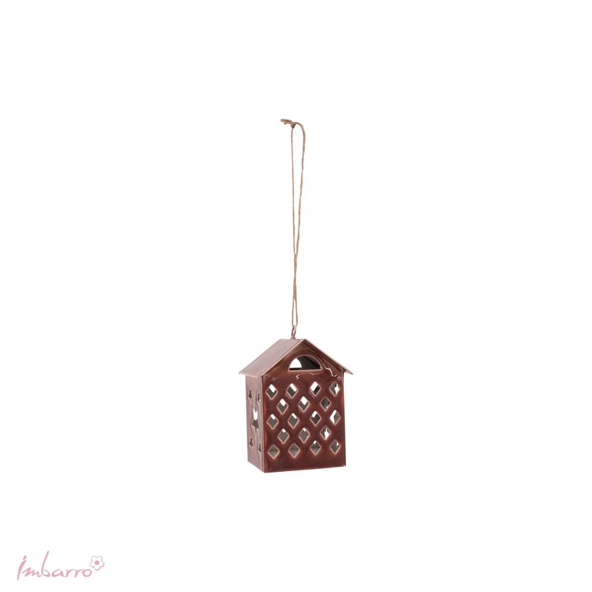 Imbarro Home & Fashion - Huisje Sogno Brown - Bruin - L:7 W:6.50 H:9.50 cm