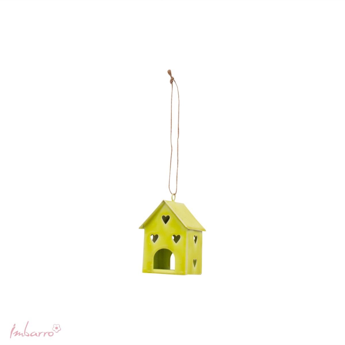 Imbarro Home & Fashion - Huisje Pace Lime - Groen - L:6 W:6 H:9.50 cm