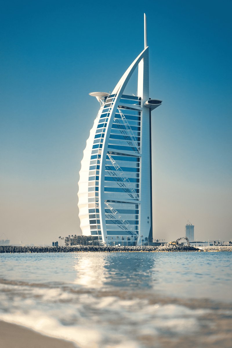 Burj al Arab Poster - Dubai - Emiraten - posters - formaat 30x40cm - Vakantie - Stad - Wanddecoratie - XS1994MT