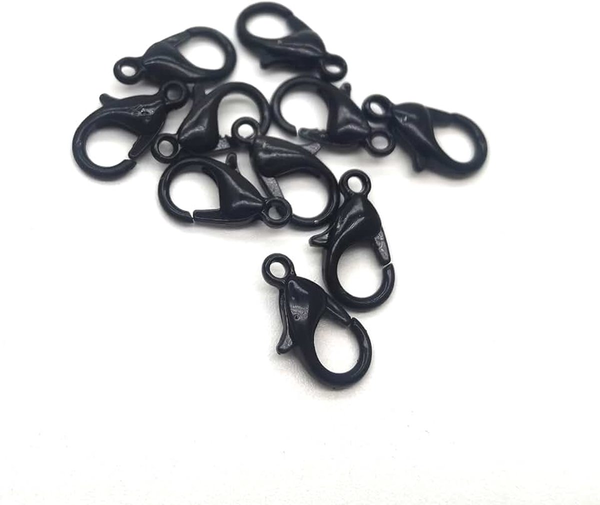 Dailygoods- Karabijnhaak 12mm - Musketonhaak - Sluiting Sieraden Maken - Zink Legering - Antislip - Duurzaam