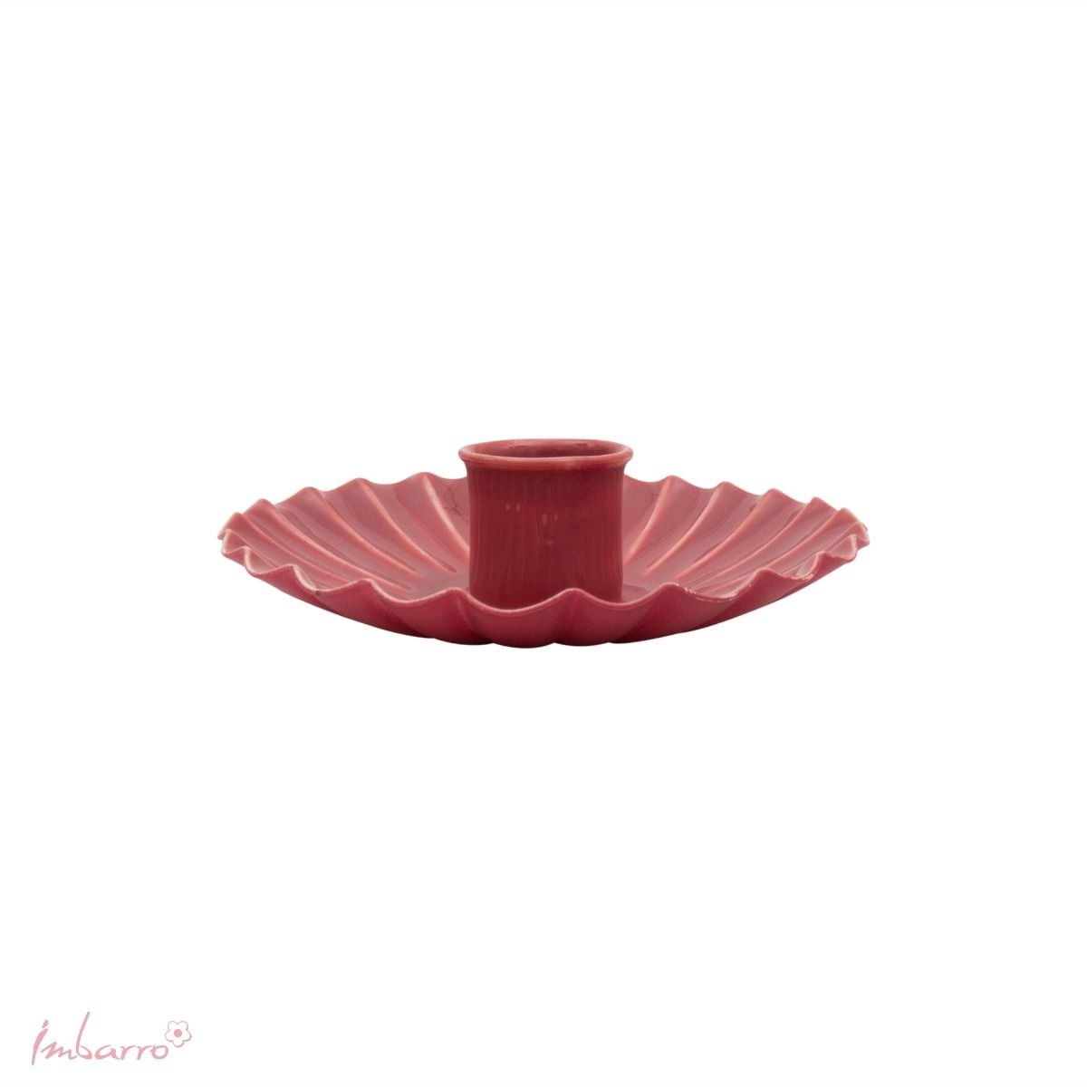 Imbarro Home & Fashion - Kandelaar Lumi Marsala - Paars - L:9.50 W:9.50 H:2.50 cm