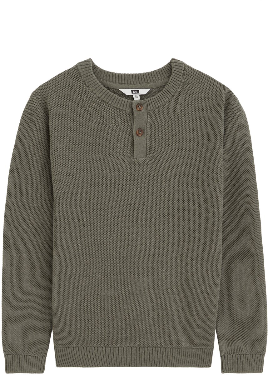 WE Fashion Jongens gebreide trui met structuur