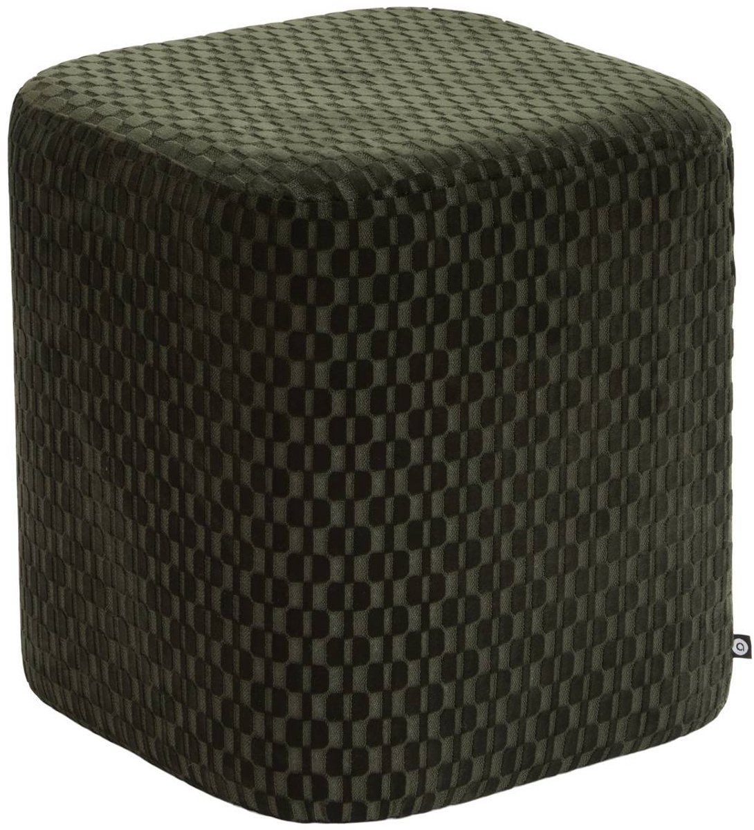 Pouf Selia carré 35x35cm vert
