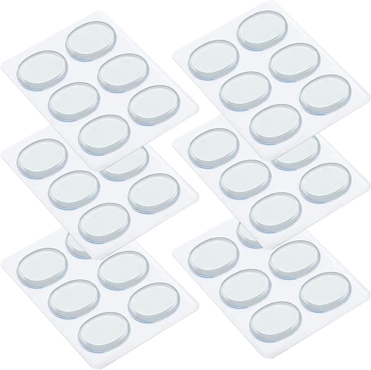 30 Stuks Transparante Moongel Pads voor Drums, Geluiddempers en Toonregeling, 3.2x2.5cm, Ideaal voor Drummers en Geluidsisolatie