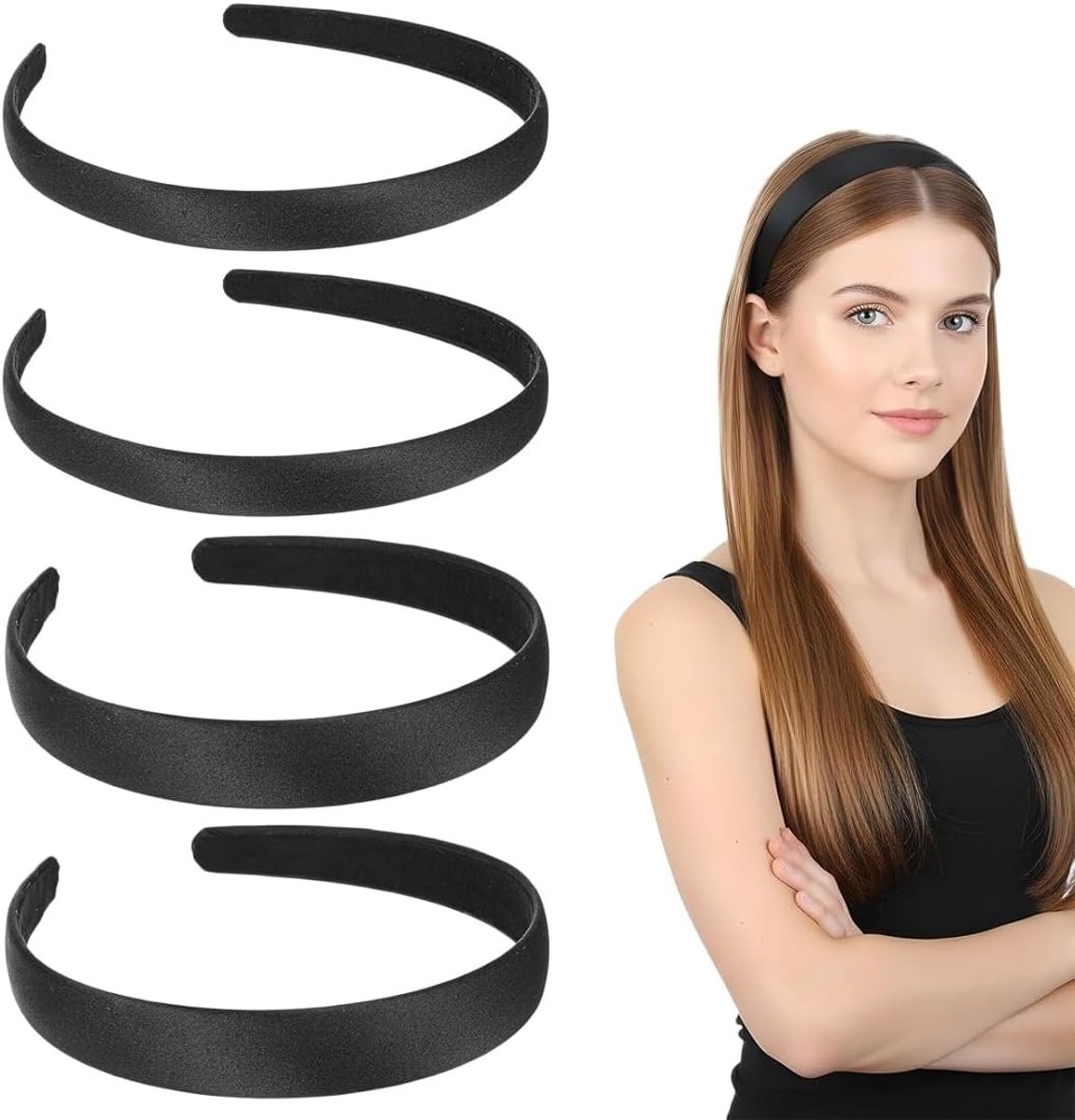 Eenvoudige haarbanden voor kinderen - Modieuze accessoires voor dagelijks gebruik voor meisjes en dames, 4 stuks