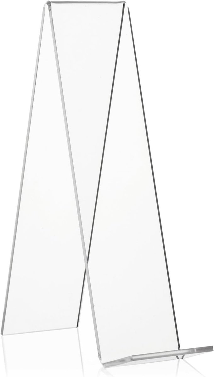 Boekenstandaard - Transparant - 20 cm hoog - Plexiglas