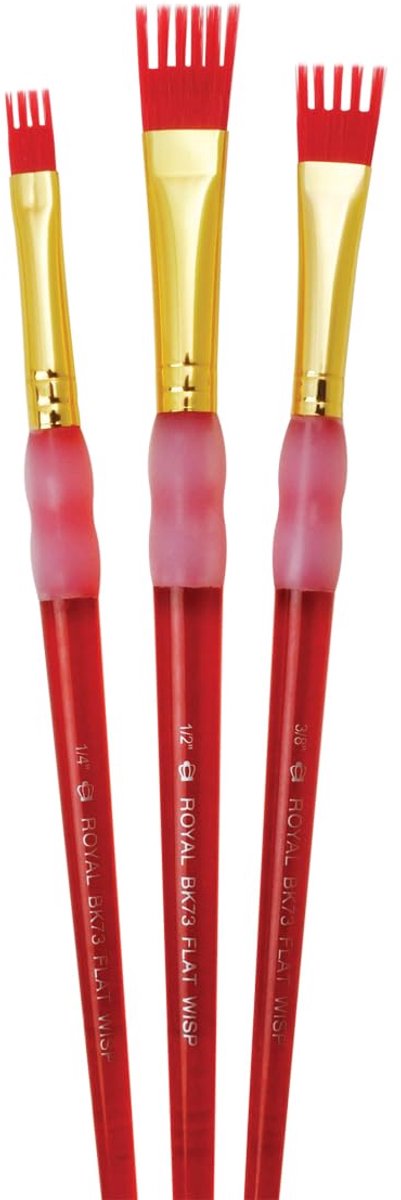 Royal Brush bk693 Big Kids Choice plat gouden taklon haar acryl kunststof boslicht penseelset (3 stuks) - ShopVlot