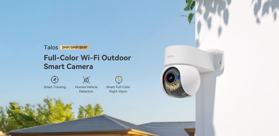 Imou Talos 8MP - Beveiligingscamera voor buiten - Wifi 6 - Wit - 4K beeldkwaliteit - — afbeelding 2