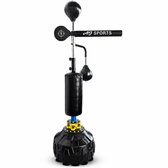 AJ-Sports Boksbal Reflextrainer - 160 tot 210 cm - Bokszak - Boksen - Bokspaal - Boks - Boxing - Staand op Voet - Sport - Verstelbaar in Hoogte