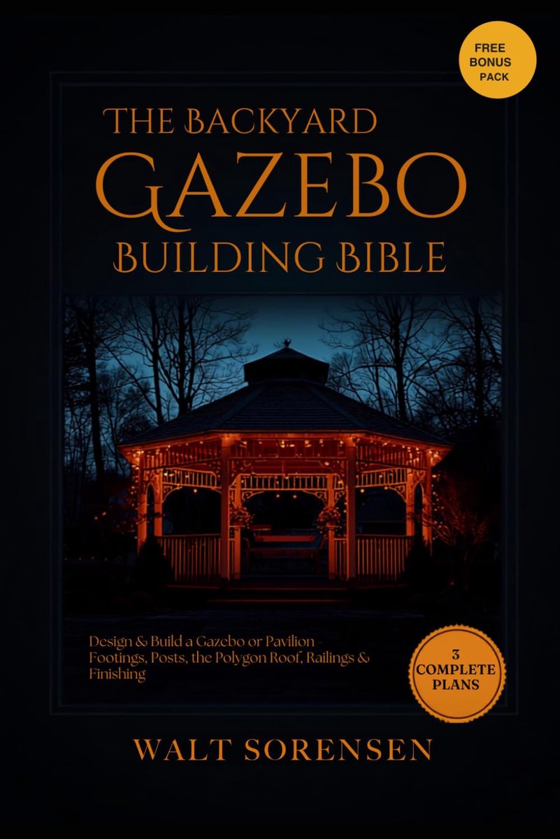 Tuinhuis bouwgids - ontwerp en bouw een gazebo of paviljoen - complete bouwplannen - leer zelf bouwen - ShopVlot