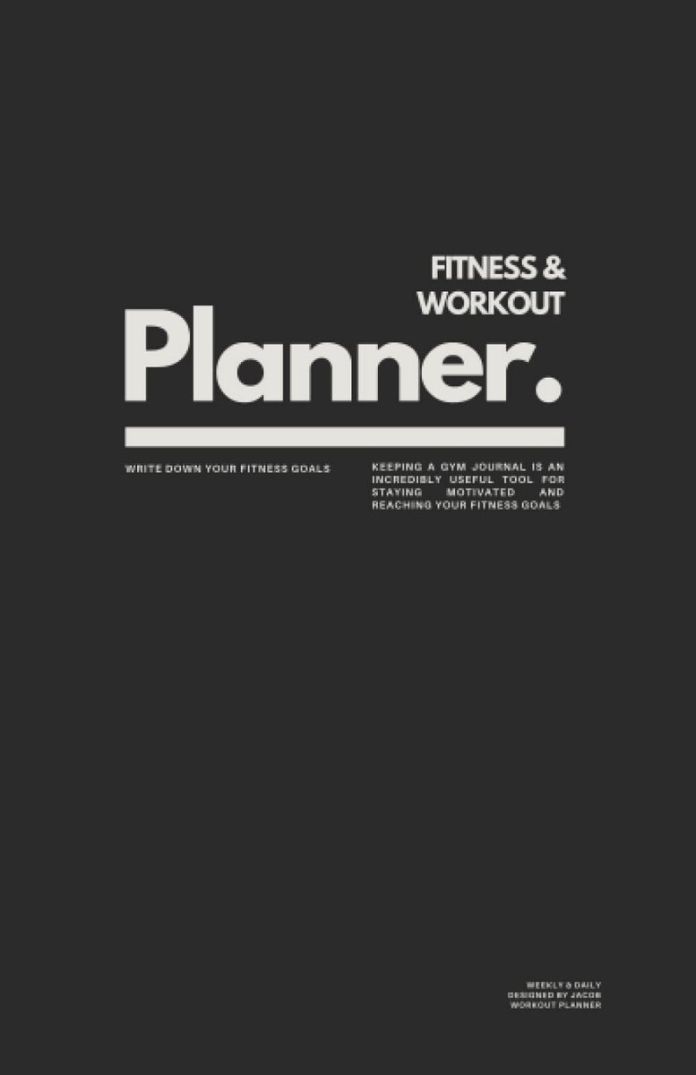 WORKOUT PLANNER FITNESS JOURNAL - ShopVlot
