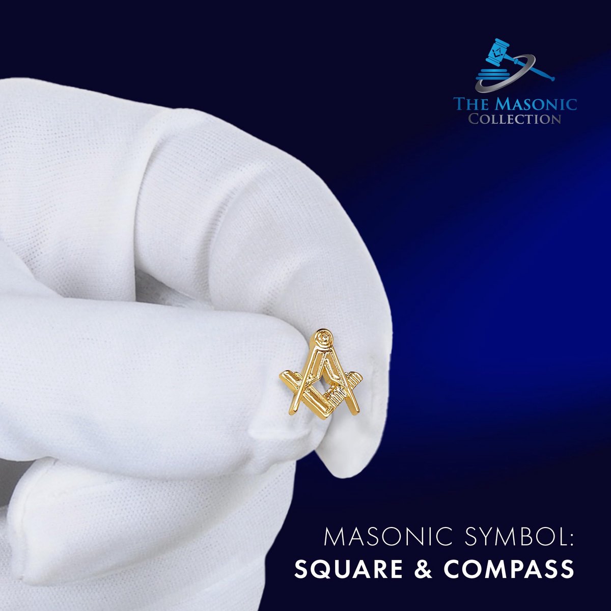 Craft Sq & Compass vrijmetselaar, messing, Messing - ShopVlot
