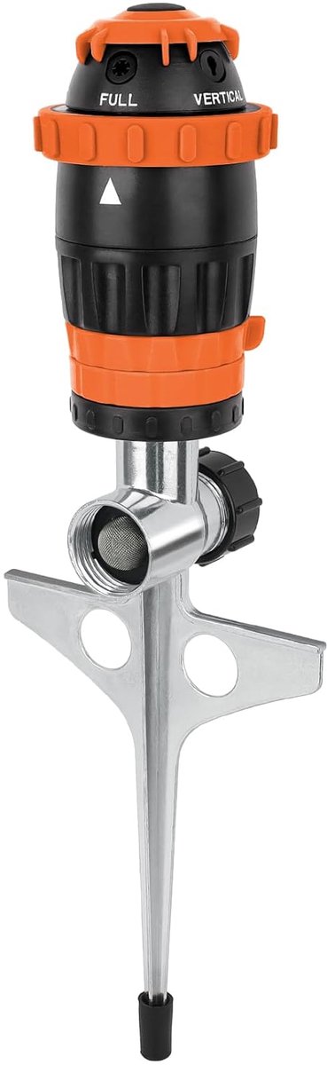 RESTMO Tuinsproeier voor de tuin, automatische tuinsproeier, tuinsproeier, oranje - ShopVlot