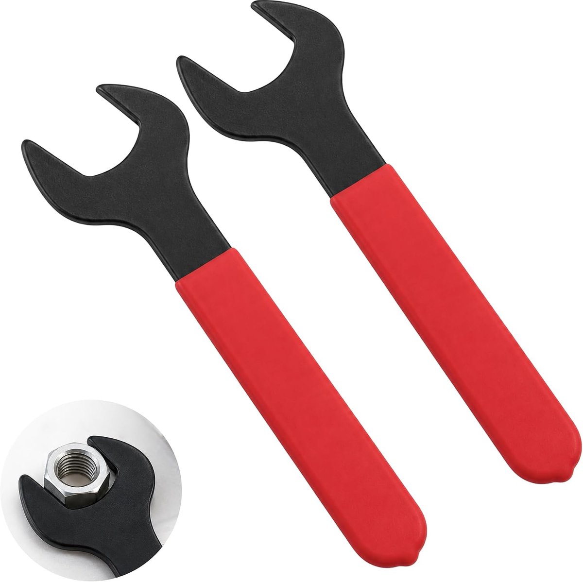 KZQ Pijpsleutel 30/32 mm - Platpijpsleutel set voor bouten en moeren - Voor onderhoud, installatie en reparatie - Chroom-vanadium staal