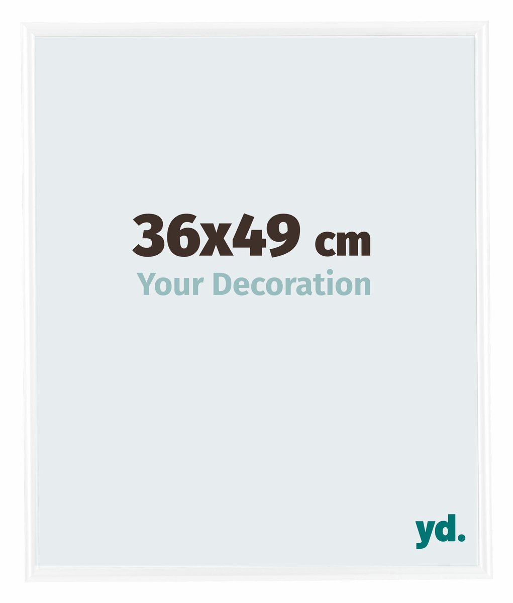 yd. Your Decoration - Fotolijst 36x49 cm - Kunststof - Wit Hoogglans - Bordeaux