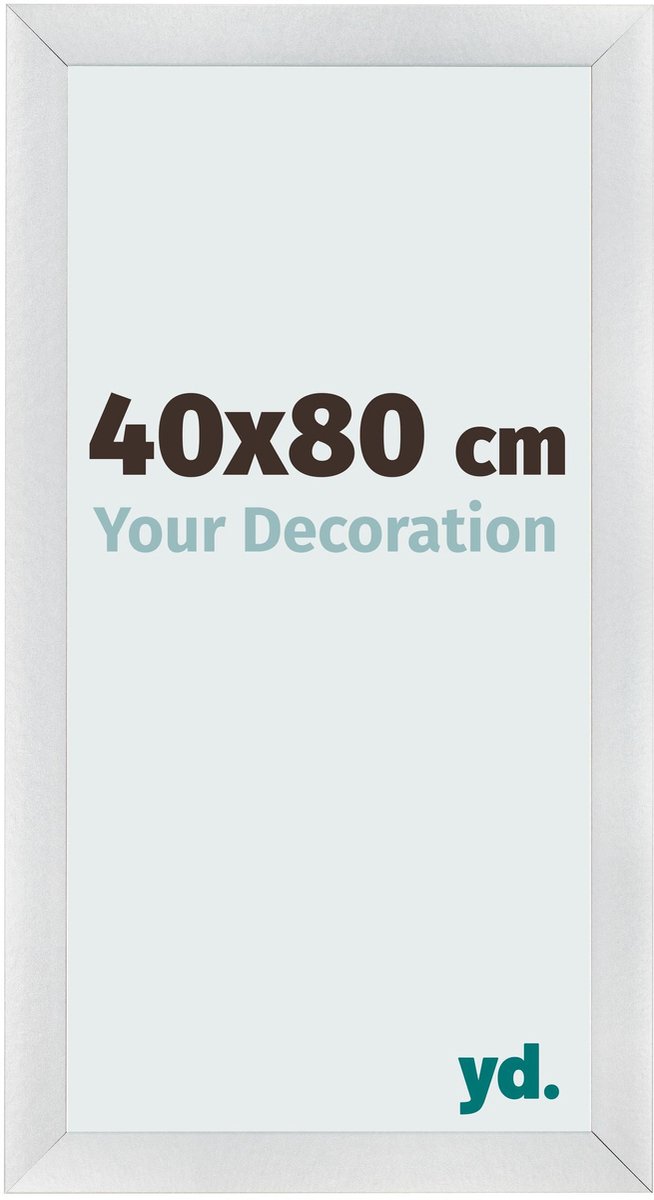 yd. Your Decoration - Fotolijst 40x80 cm - MDF - Zilver Mat - Pisa