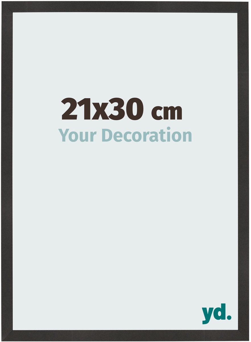 yd. Your Decoration - Fotolijst 21x30 cm - MDF - Zwart Mat - Bologna