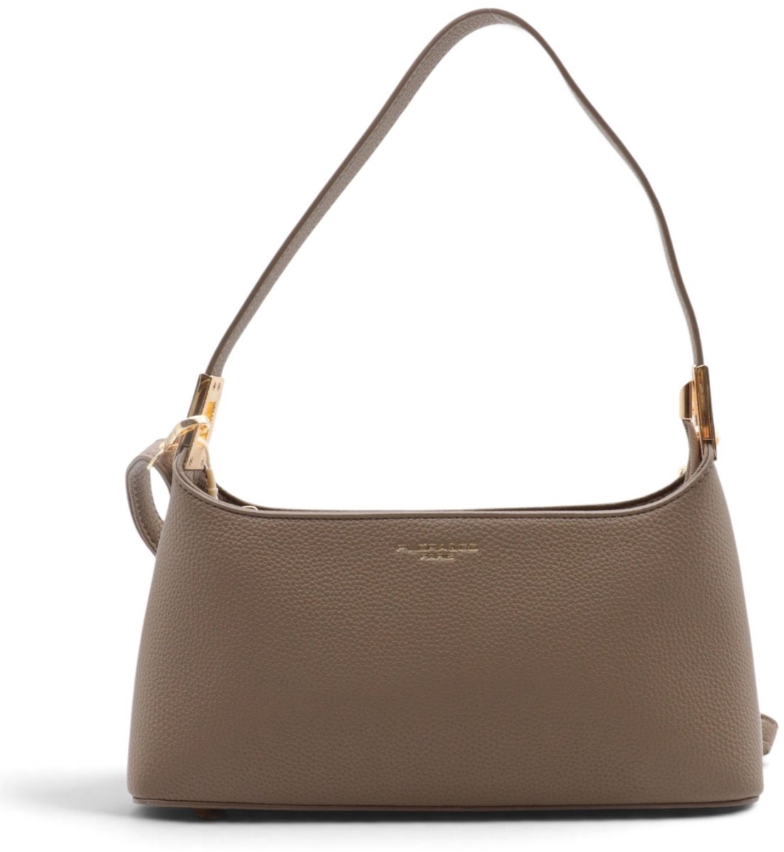 Flora&Co - YUMA - generft imitatieleer - schoudertas/crossbody tas - met lange instelbare draagriem - taupe