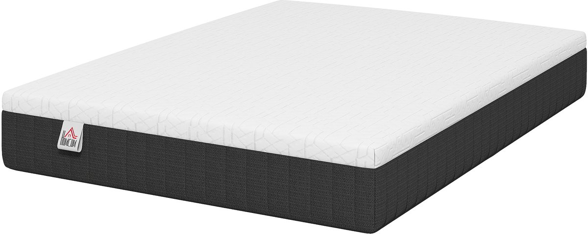 Matras 140x190 cm - 25 cm Dik - Medium Stevig - 7-Zones Pocketvering - Gemiddeld hardheid - Matras van traagschuim