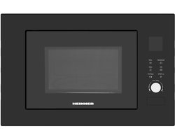 Heinner Inbouw Magnetron 23L – 800W Magnetron – Grill 1000 W –5 Vermogensstanden – LED Display – Kinderslot –Timer – Zwart
