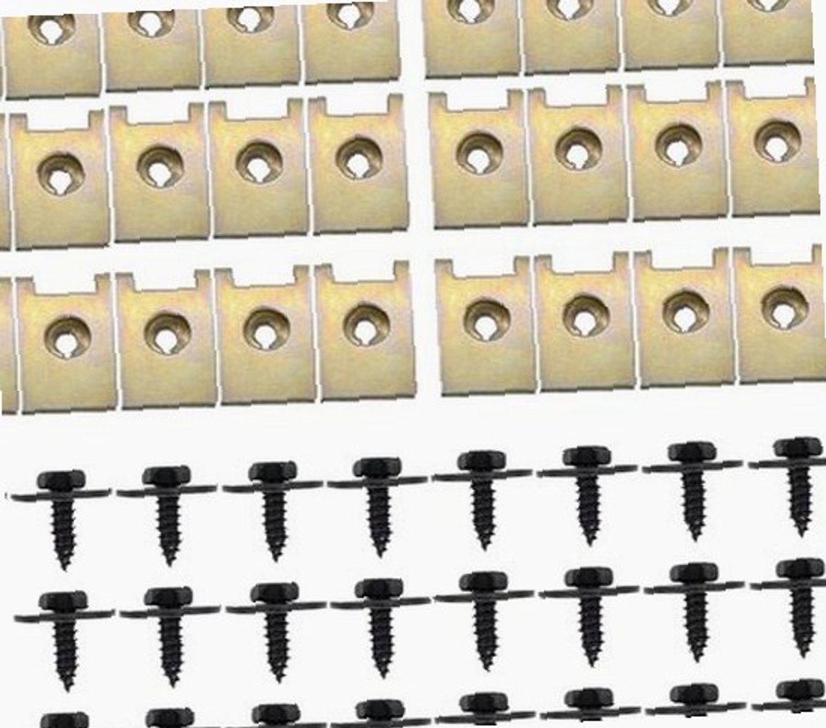 Carrosserie- en spatbordbeslag set (60 stuks)