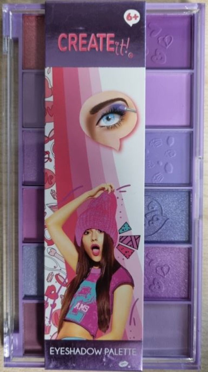 Create oogschaduw doosje - Kleur Paars - 12 verschillende kleuren
